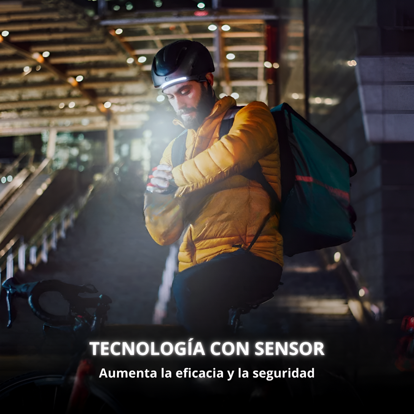 Linterna de Cabeza Con Sensor de Movimiento - Touch™